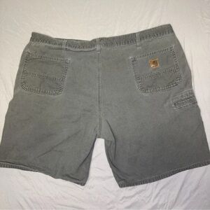 Carhartt Relaxed Fit Canvas Work Shorts Gray Workwear Size 46